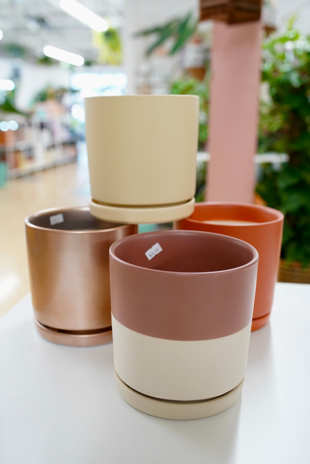 Gemstone Cylinder Planters