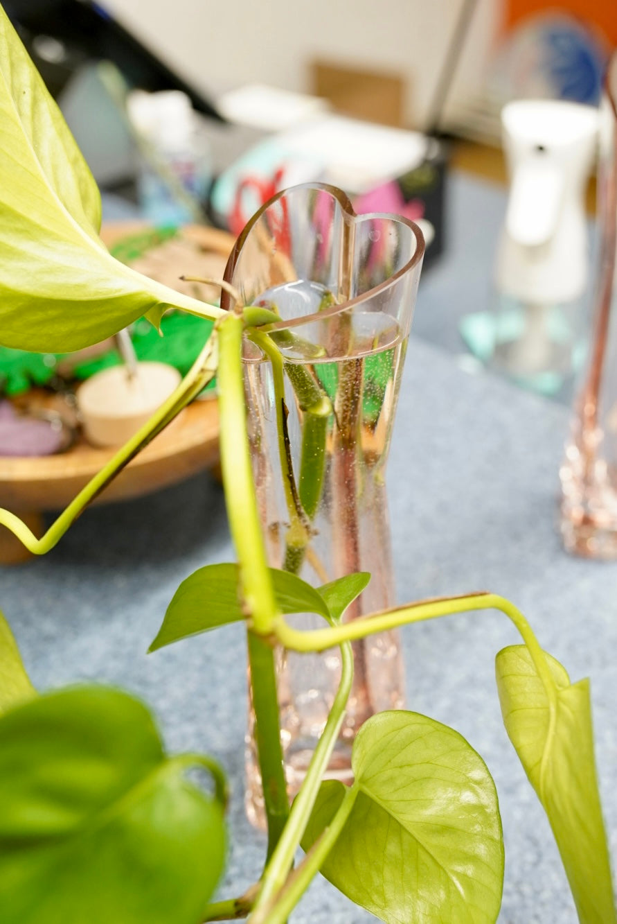 Heart-Shaped Bud Vase