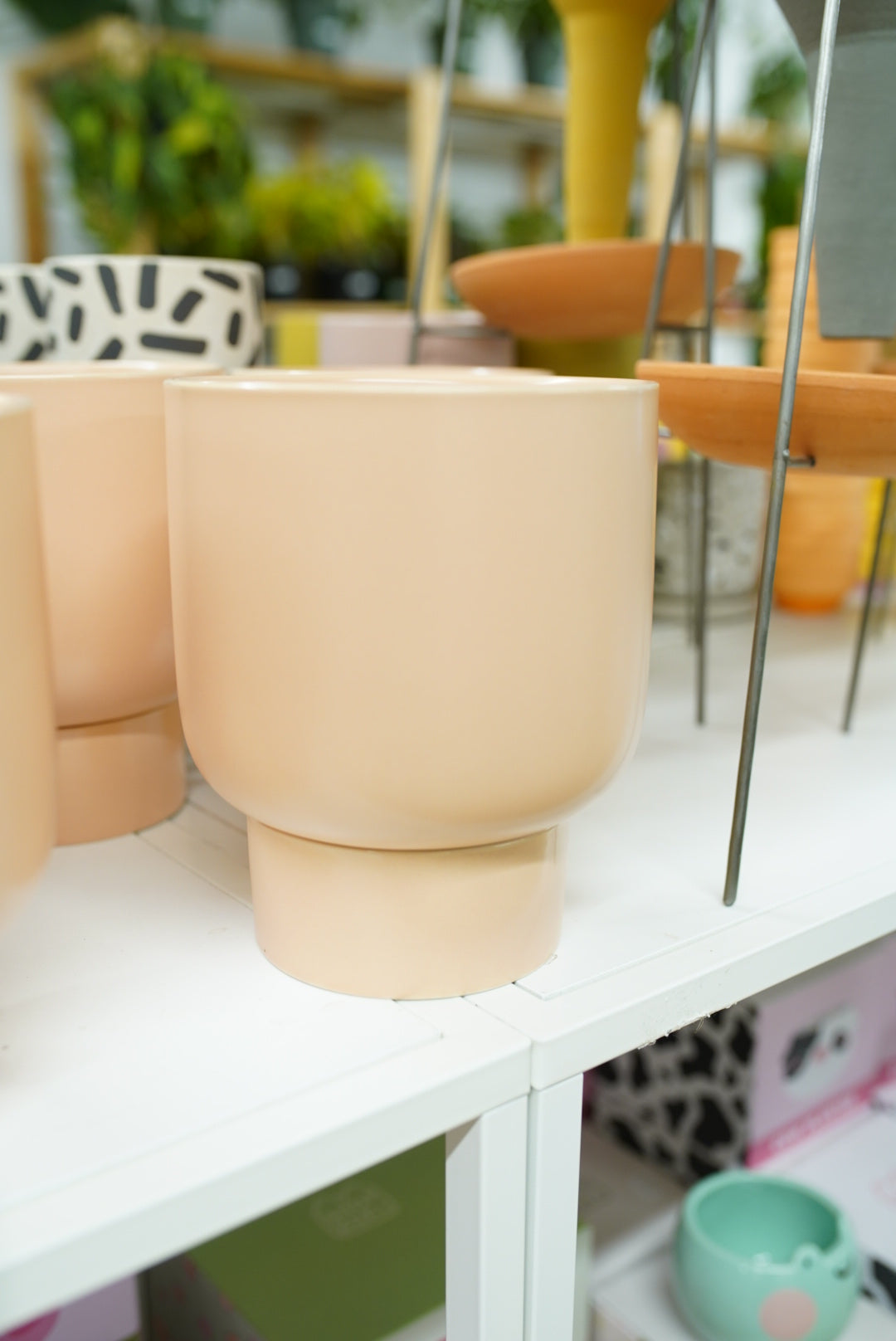 Pink Planter with Water Saucer