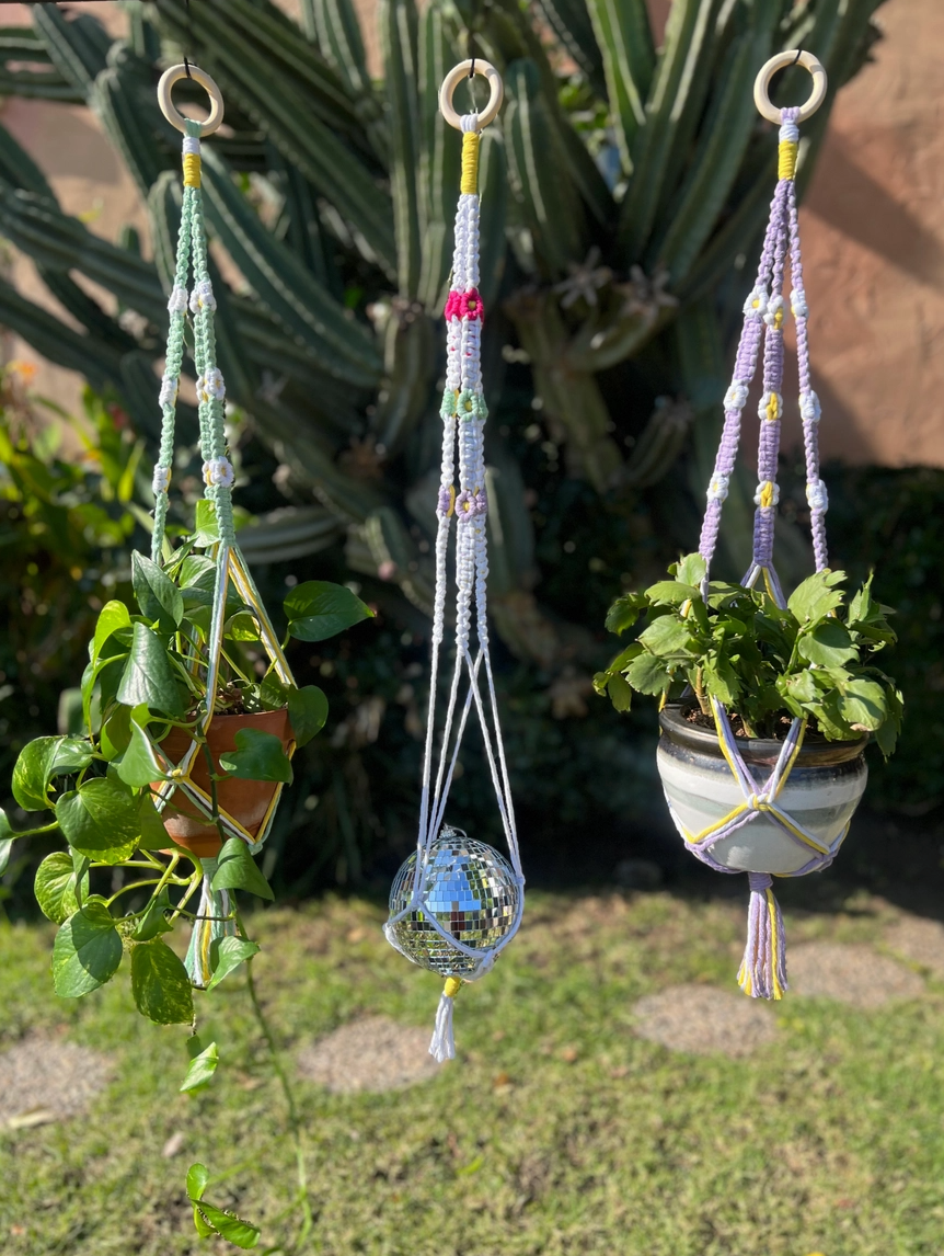 diy chain plant hanger Daisy Chain Macrame