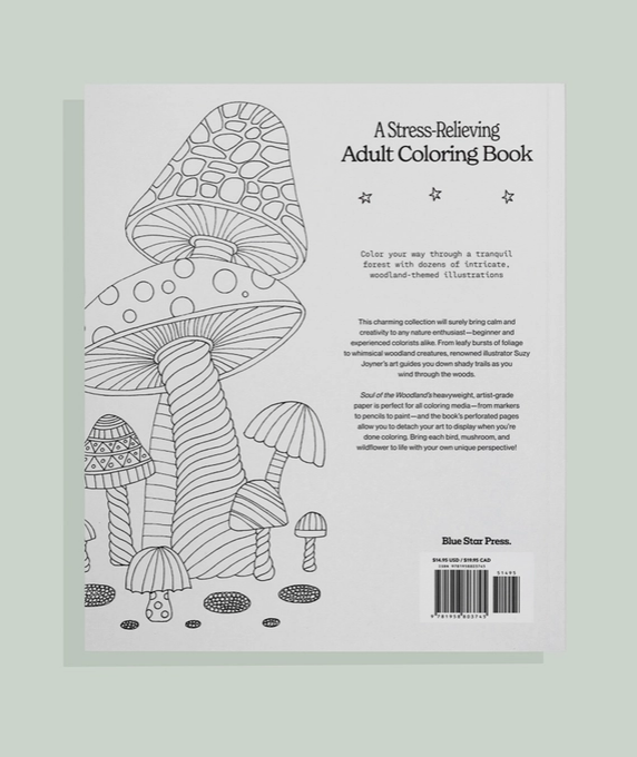 Soul of the Woodland: A Stress Relieving Adult Coloring Book
