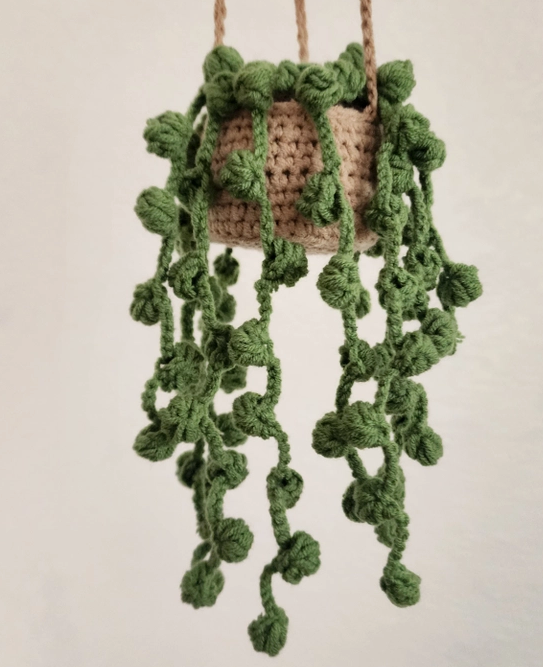 Crochet Hanging String of Pearls
