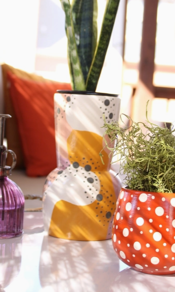 Pynk & Dots Reversible Planter