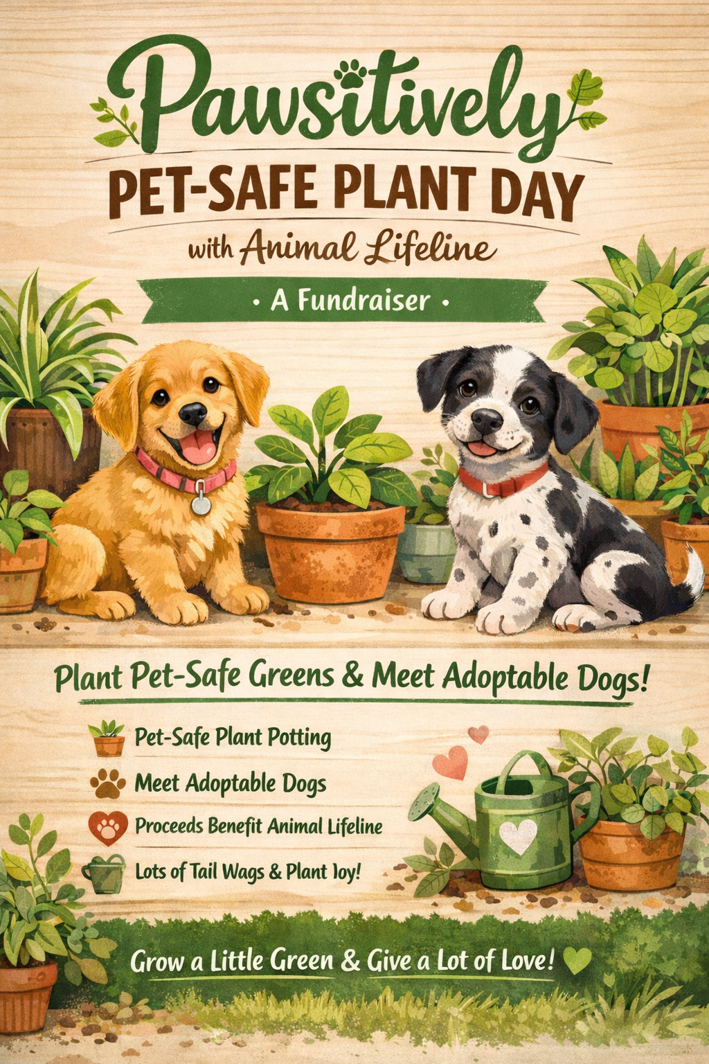 Pawsitively Pet-Safe Planting 🐶 A Fundraiser for Animal Lifeline - Saturday, March 7