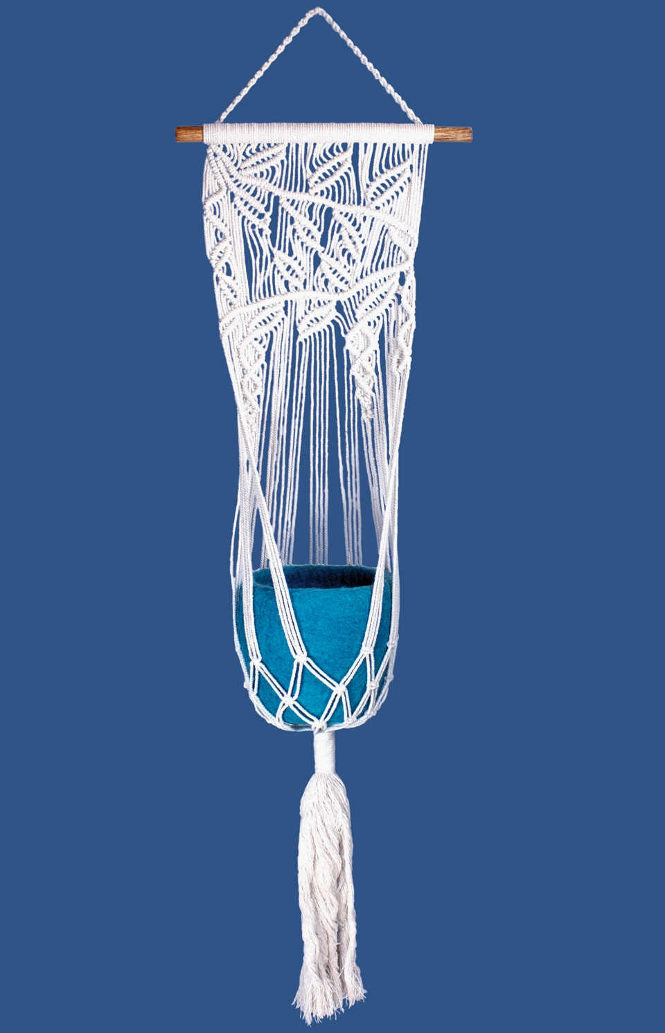 Vining Leaves Macrame Plant Hanger