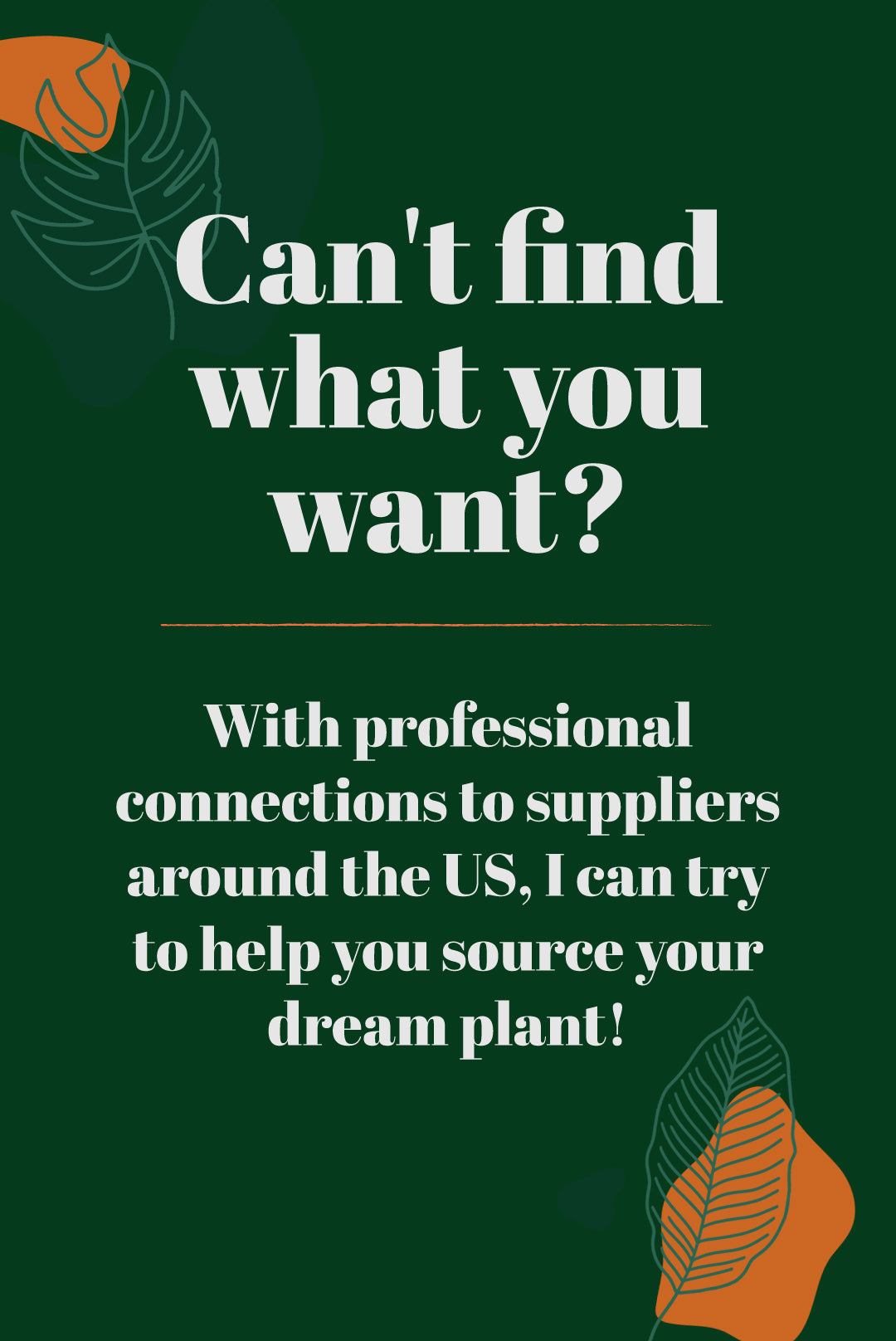 Not finding what you're searching for?