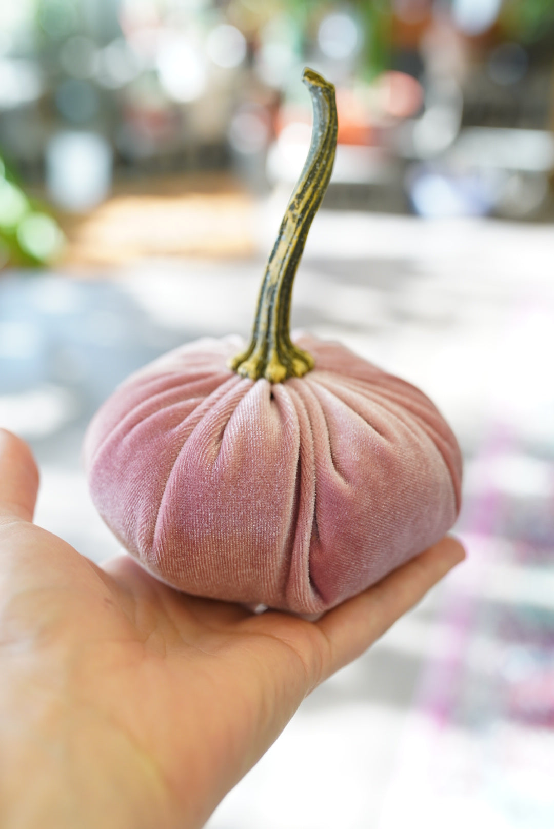 Handmade Velvet Pumpkins