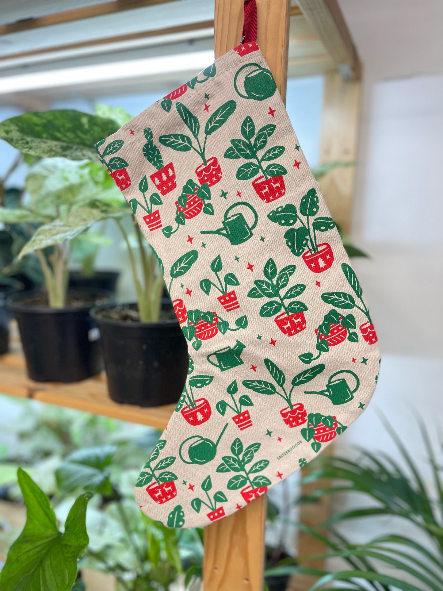 Christmas Plant Stocking