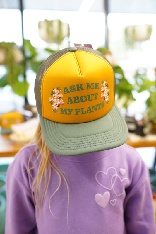 Ask Me About My Plants Baseball Hat - Funny Hat
