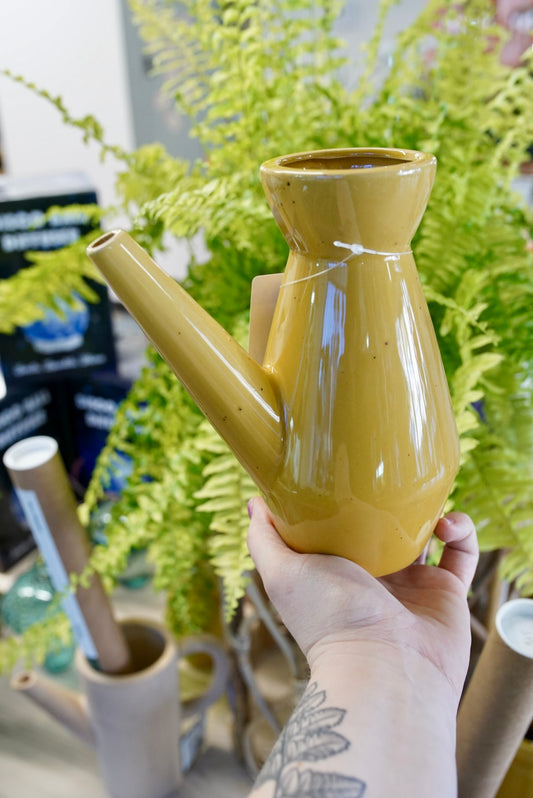 Speckled Mustard Watering Can