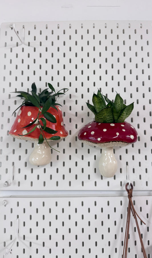 Mushroom Hanging Wall Planter