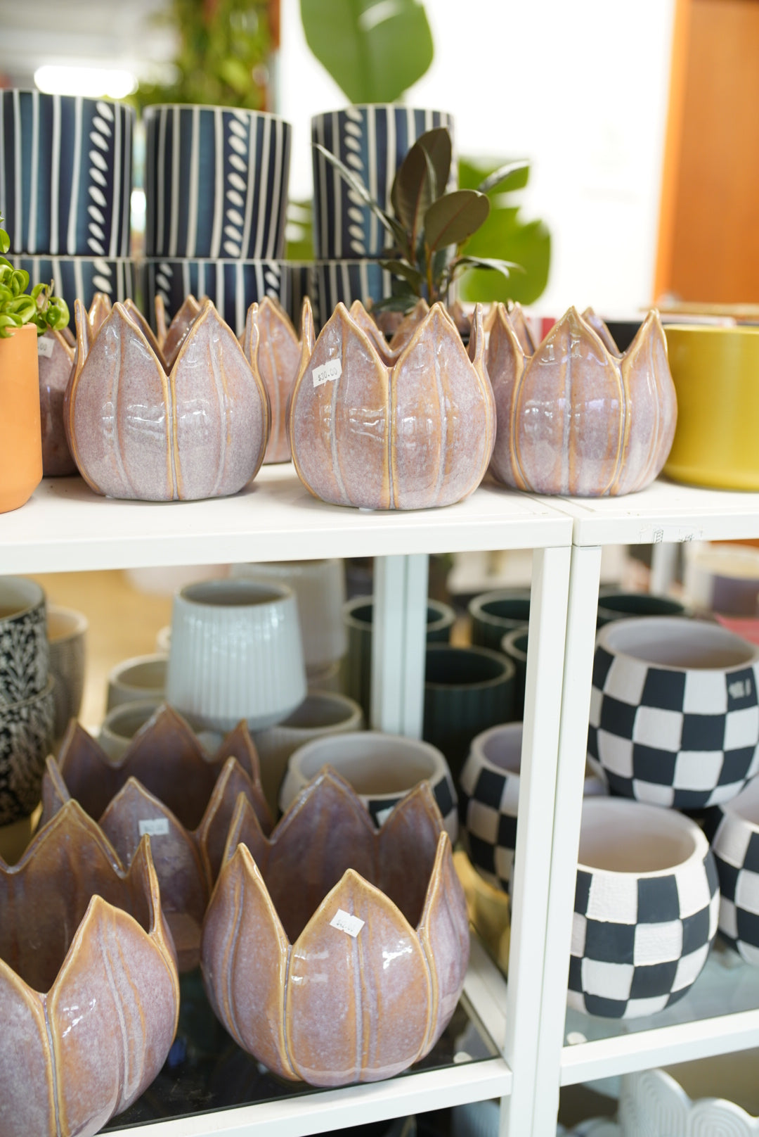 Ceramic Sculpted Petal Planters