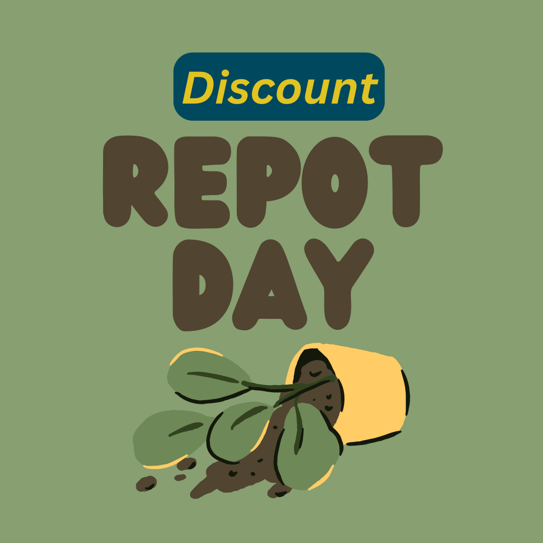 Discount Repot Day - Saturday, April 19