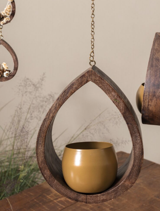 Wooden Teardrop Hanger