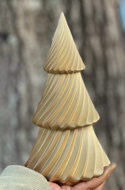 Handmade Concrete Christmas Tree