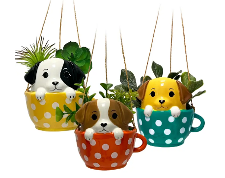 Hanging Pups in Cups