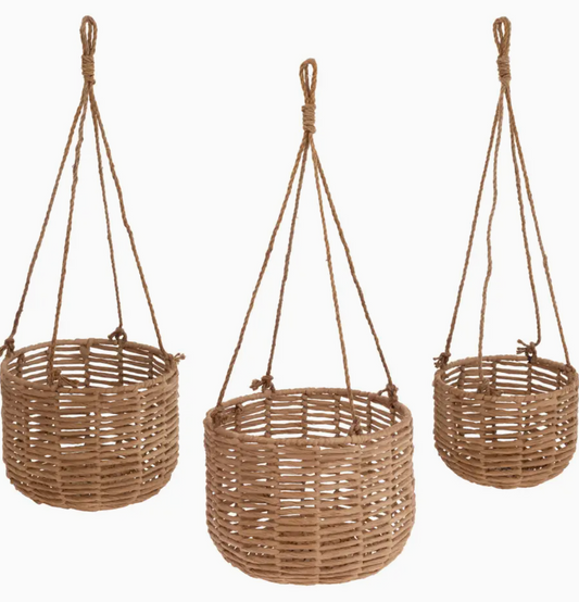 Natural Hemp Hanging Basket