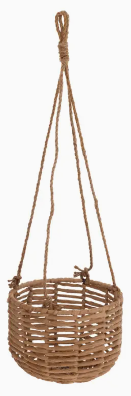 Natural Hemp Hanging Basket