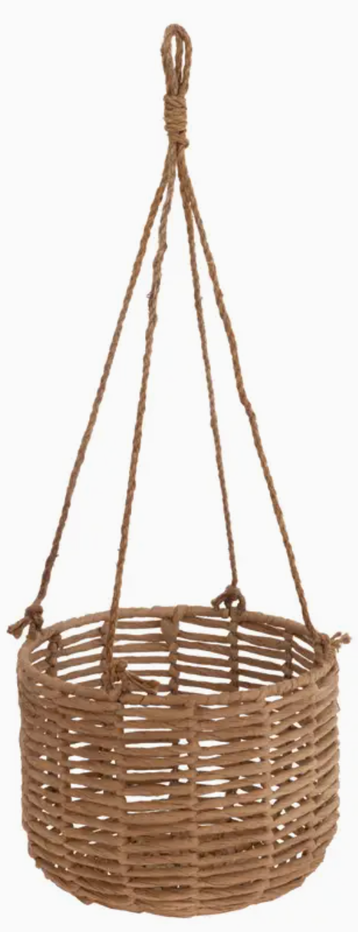 Natural Hemp Hanging Basket