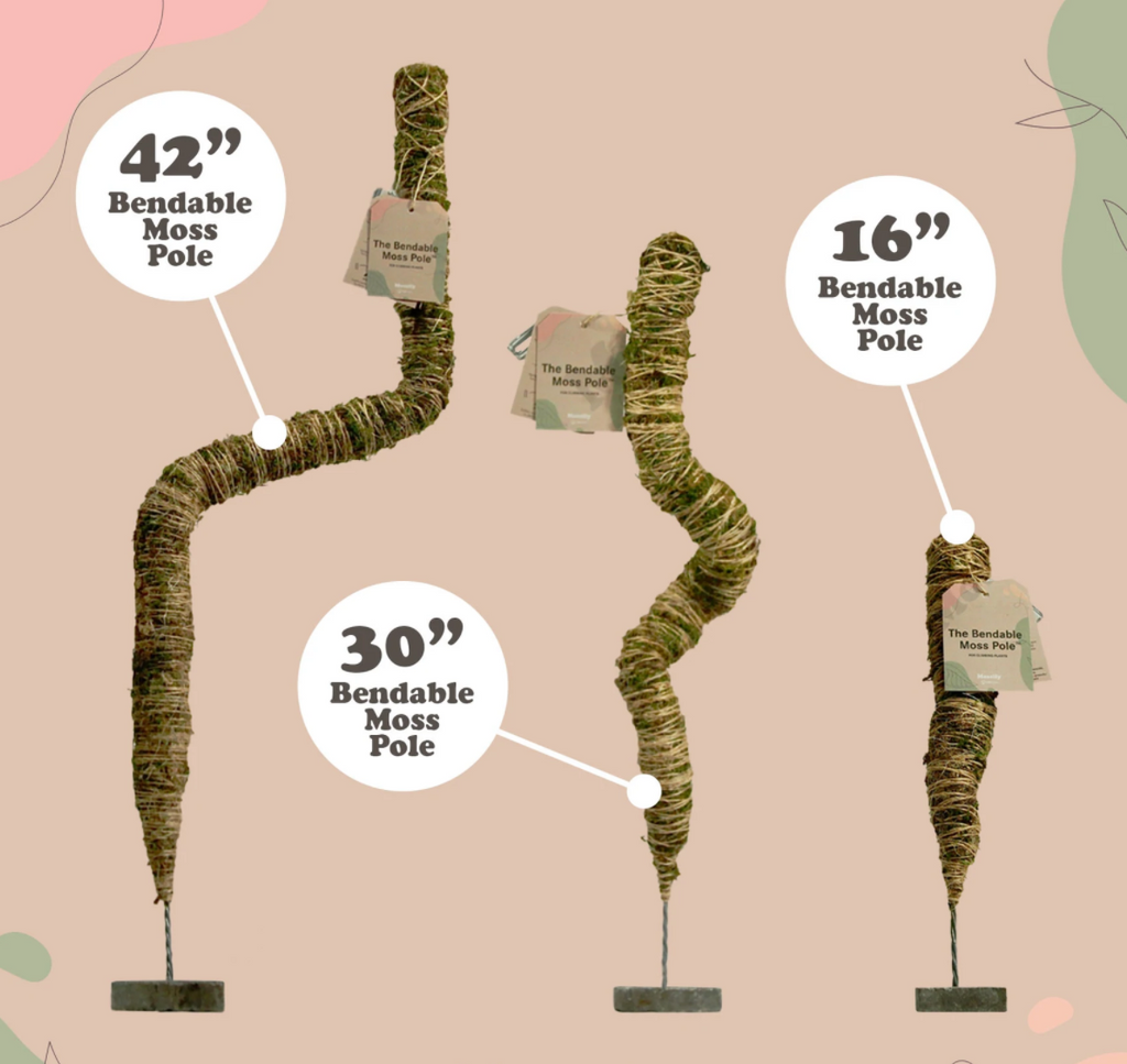Mossify bendable moss poles