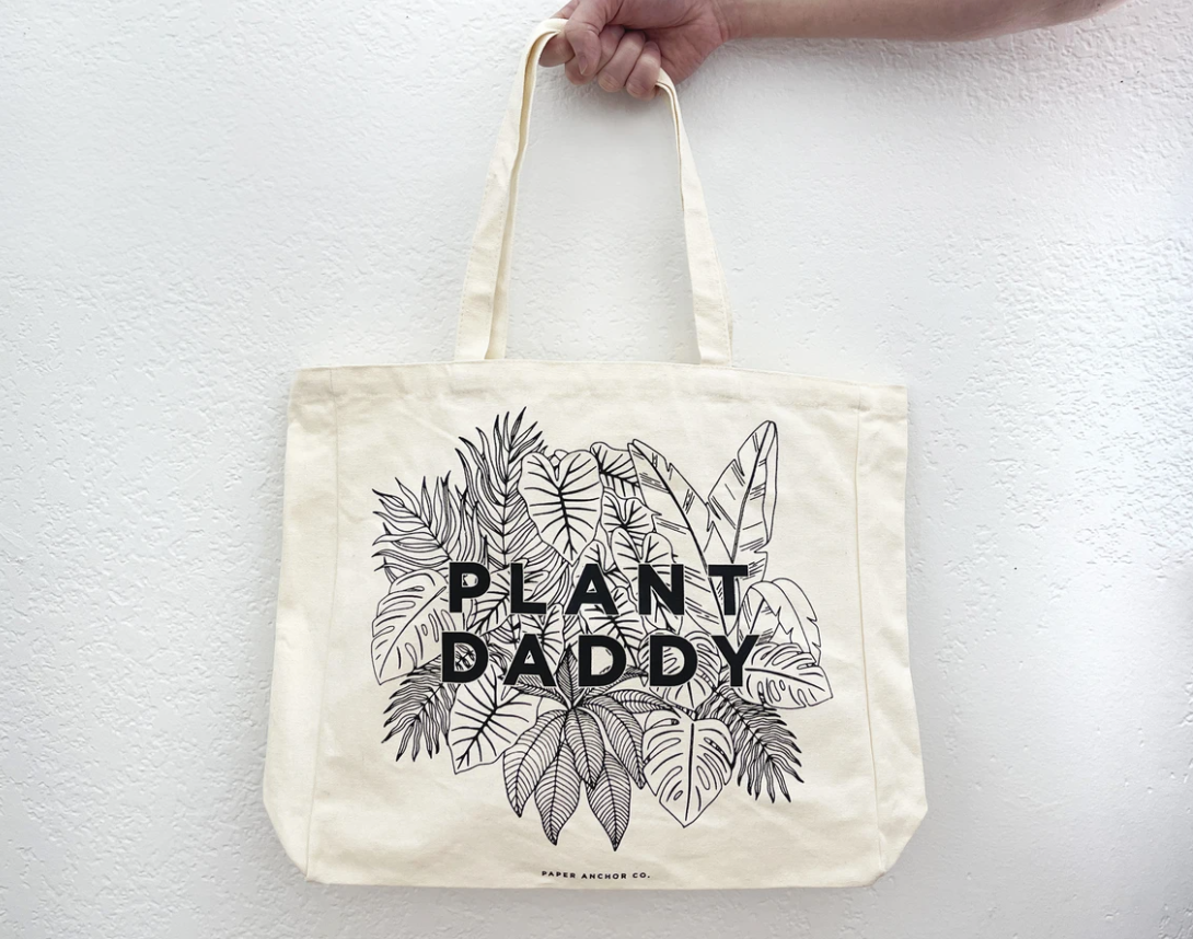 plant daddy tote bag