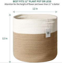 Cotton Rope Plant Basket